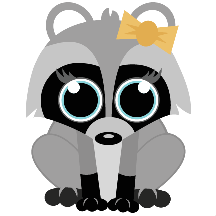 Awesome Cute Raccoon Clipart Cute Raccoon Svg Cut File - Cute Raccoon Clipart (432x432)