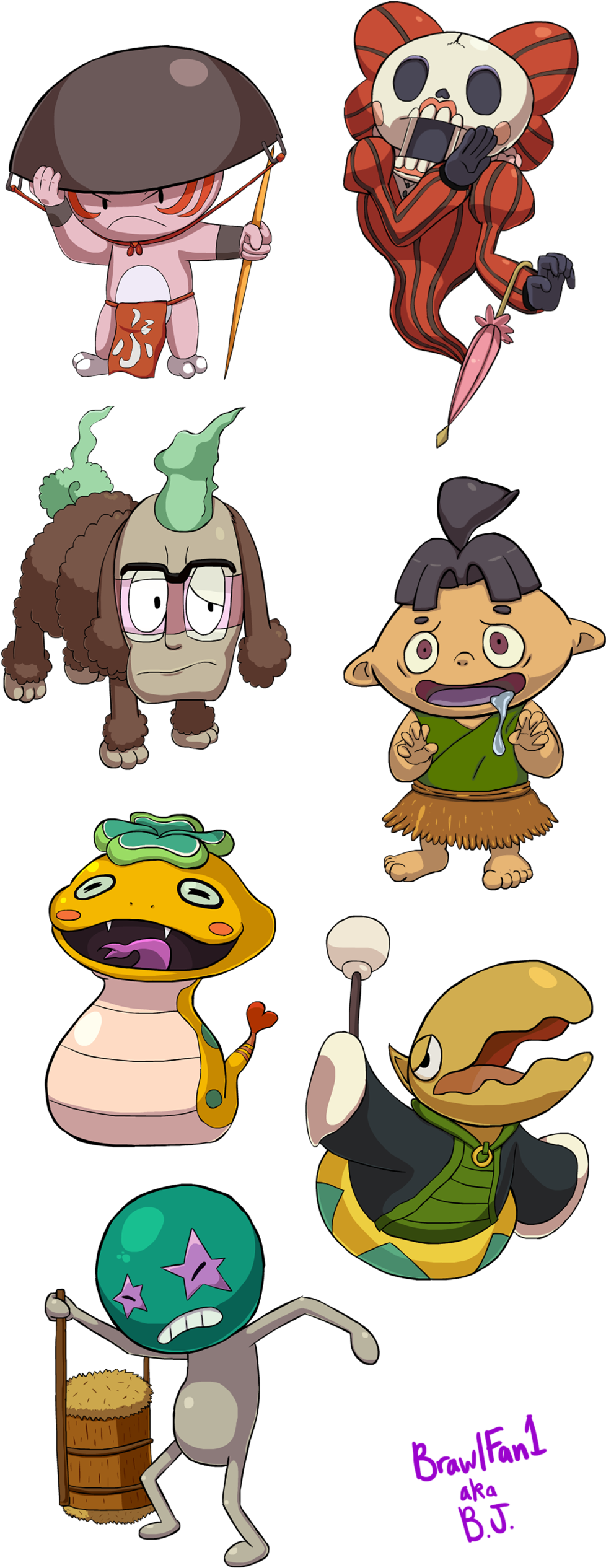Yo-kai Watch By W00twithbrawl - Yo-kai Watch By W00twithbrawl (1024x2641)