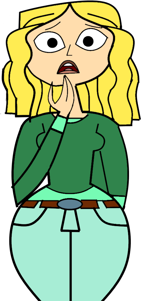 Total Drama The Ridonculous Race Carrie Is Shocked - Total Drama Presents: The Ridonculous Race (800x1231)