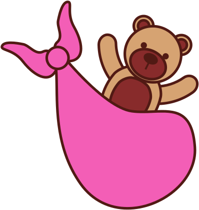 Pink Bear Toy In Blanket Baby Shower Celebration - Pink Bear Toy In Blanket Baby Shower Celebration (550x550)