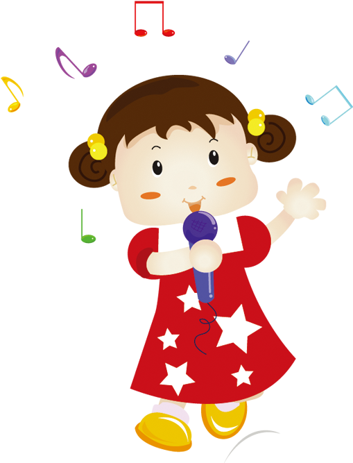 Singing Little Girl Clip Art - Singing Little Girl Clip Art (1000x1000)