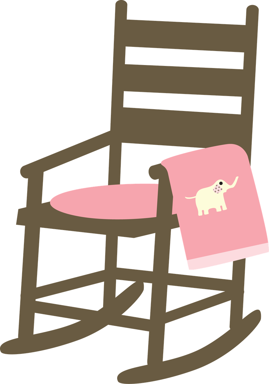 Clipart Baby, Baby Girls, Baby Baby, Baby Memories, - Baby Rocking Chair Clipart (900x1287)