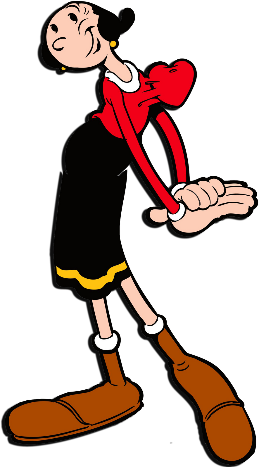Olive Oyl In Loving Mood - Popeye The Sailor Man Olive (1011x1600)