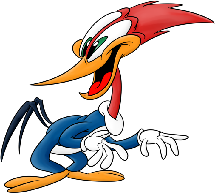 Woody Woodpecker Looks Shocked - Woody Woodpecker Racing Png (1024x768)