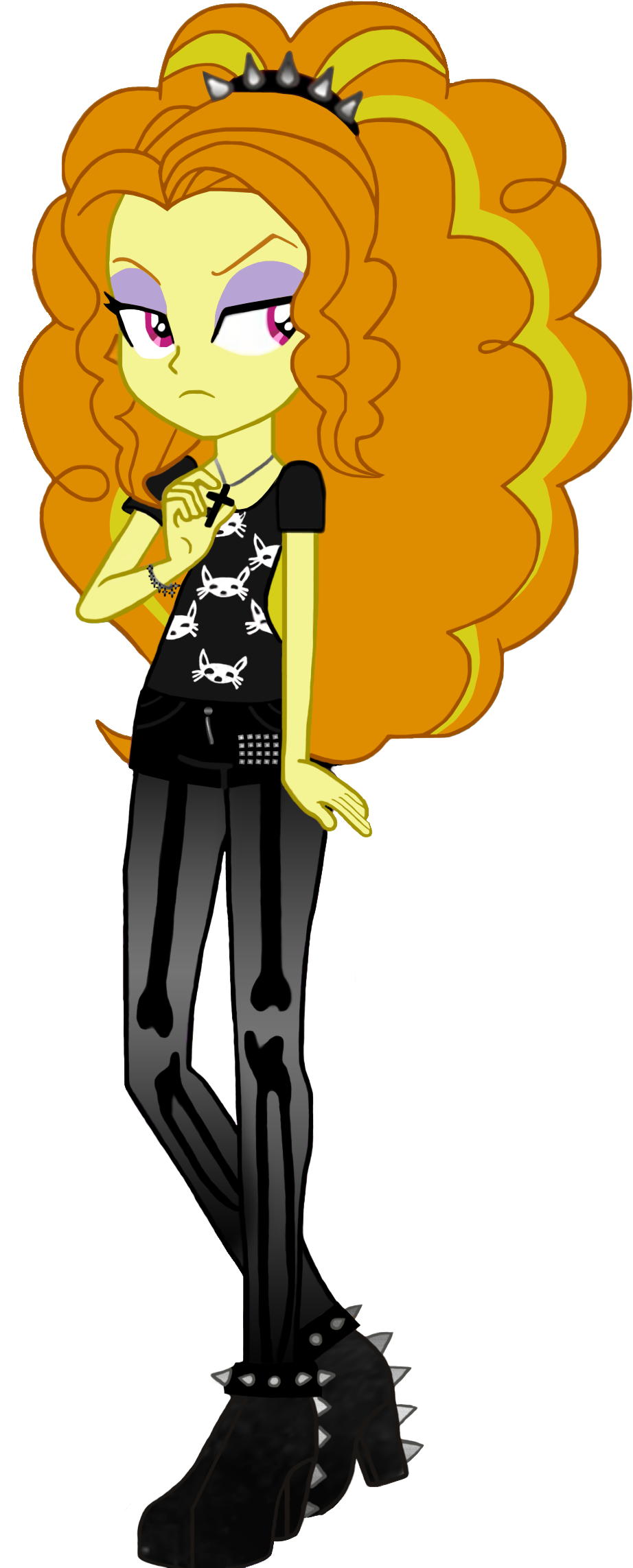 Adagio Dazzle Pastel Goth Vector - Mlp Adagio Dazzle Png (933x2396)