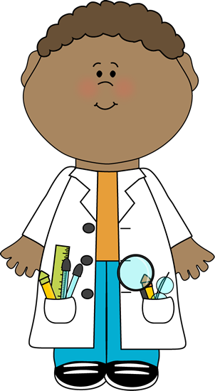 Child Clip Art - Scientist Lab Coat Clipart (302x550)