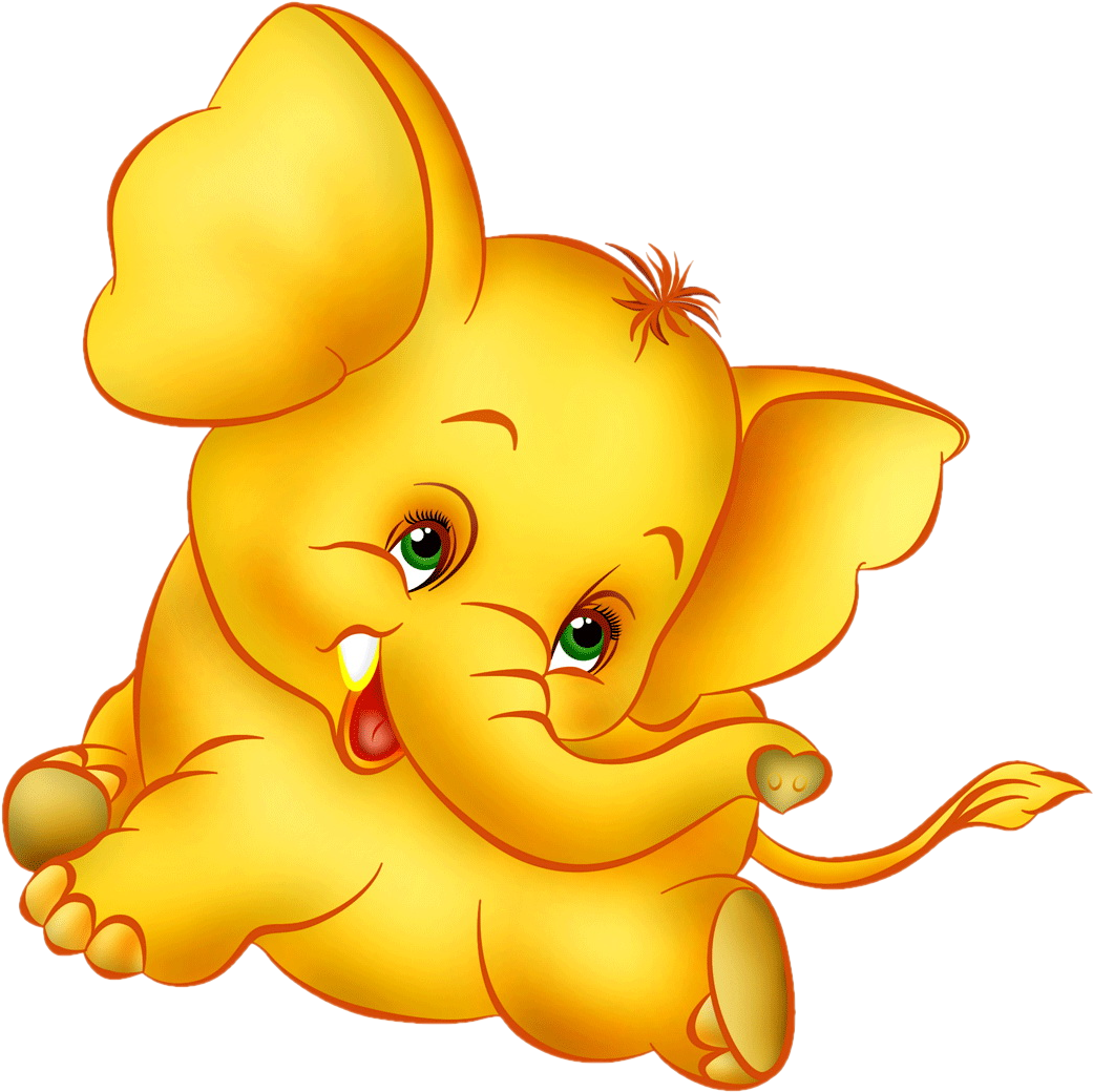 Image Cute Baby Elephants Result For Clipart - Transparent Cartoon (1100x1100)