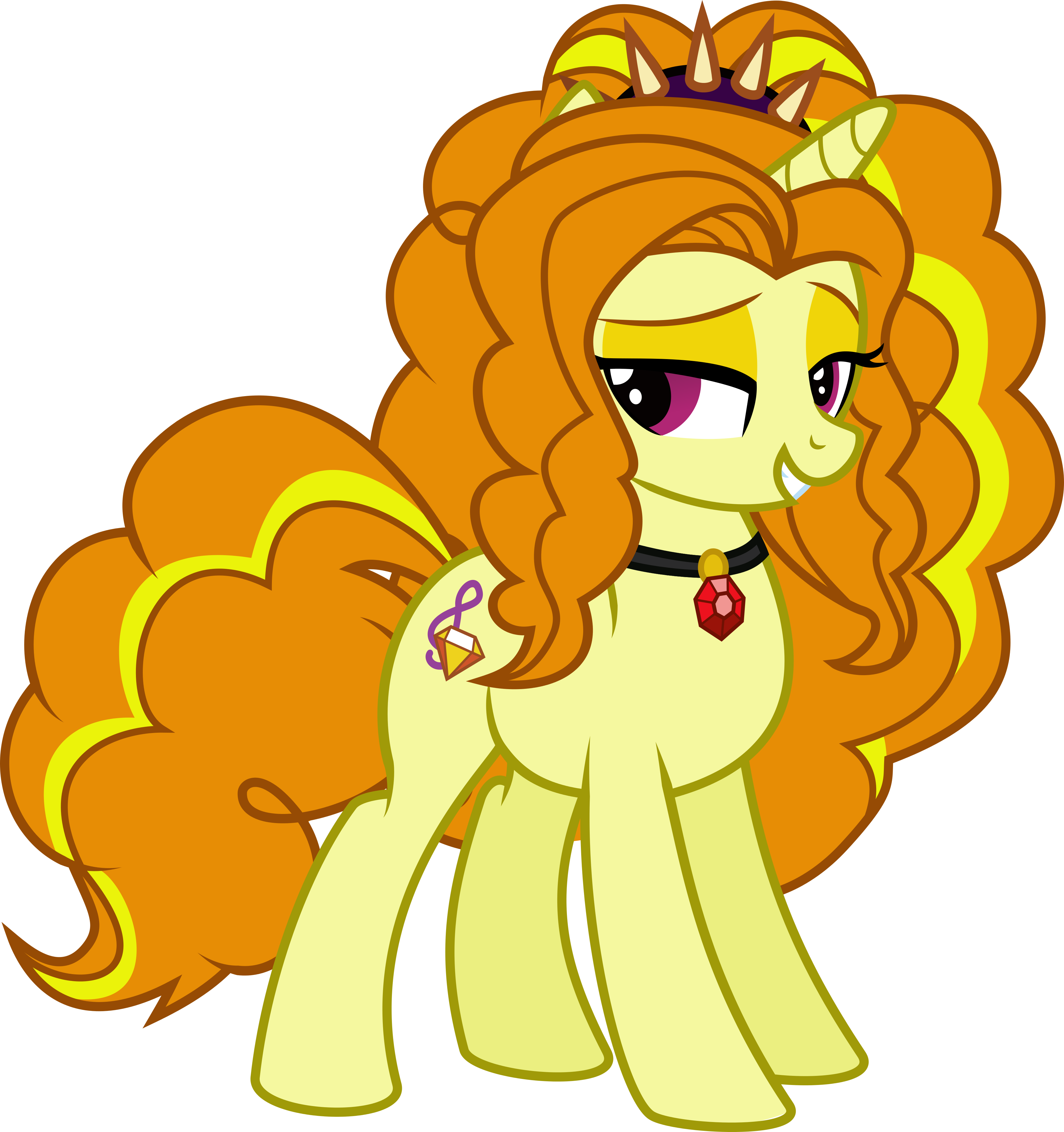 Adagio Pony By Mit-boy - Adagio Dazzle Pony Mlp (3733x3972)