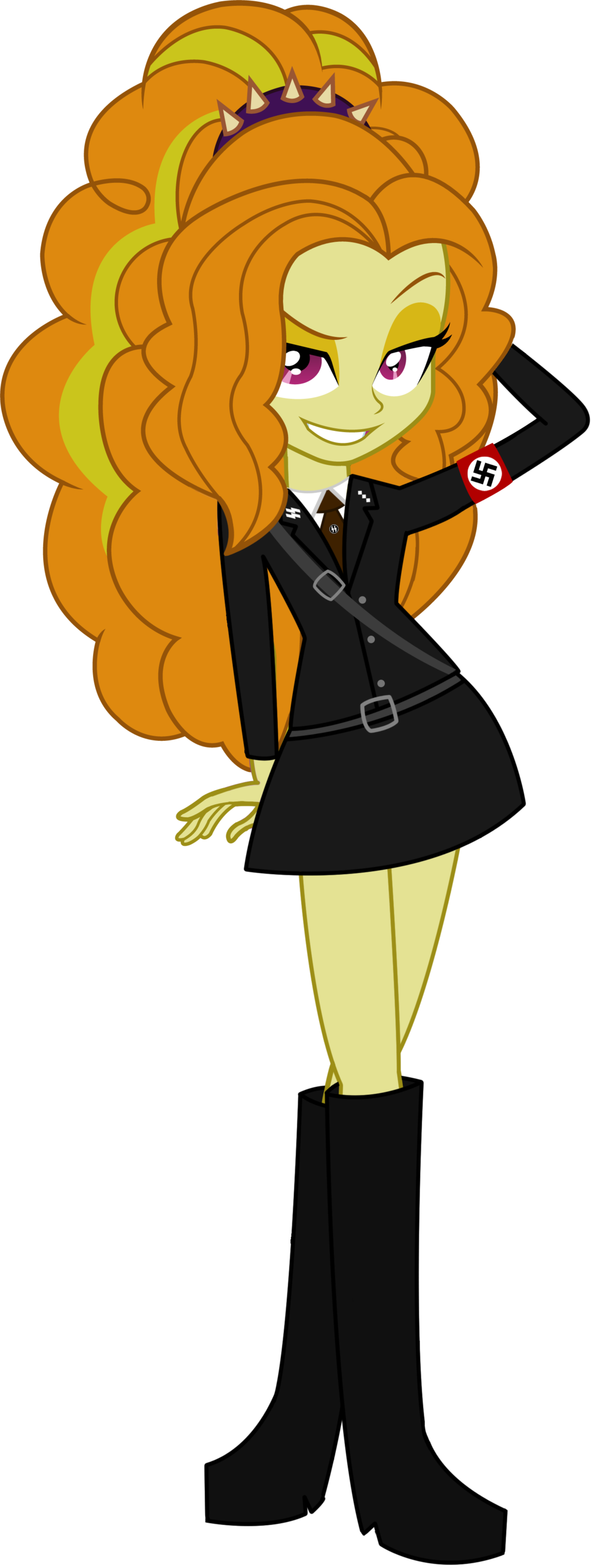 Adiago Dazzle In A Ss Uniform By Nuke928 - Mlp Eg Adagio Dazzle Dress (1024x2718)