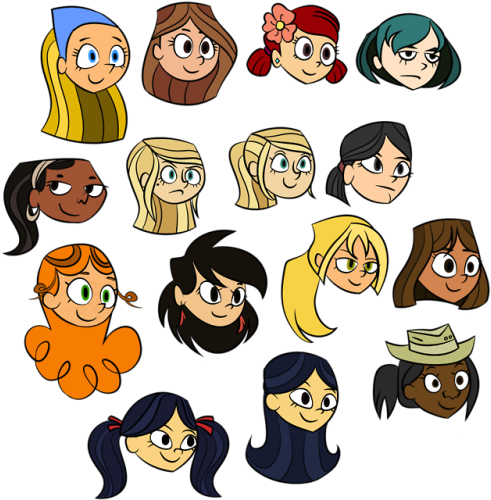 Some Of My Favorite Total Drama Gals Amy And Courtney - Total Drama Oc Amy (500x522)