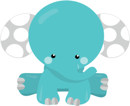 8 Elephant Themed Personalized Baby Shower Nail File - Gravuras Para Quadros De Bebe (576x418)