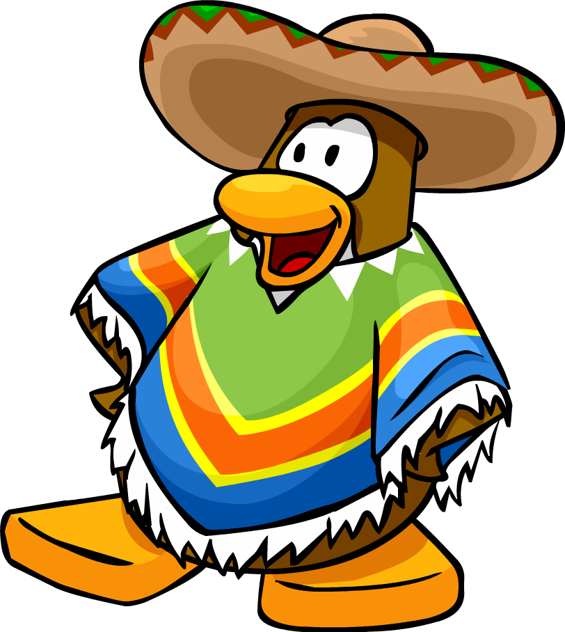Fiesta Penguin Brown - Club Penguin Catalog (812x908)
