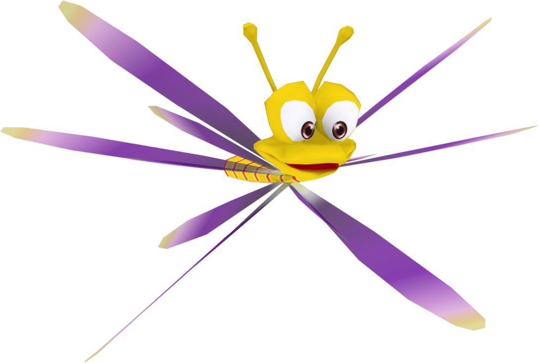 21c7azl - Sparx The Dragonfly Png (1089x733)