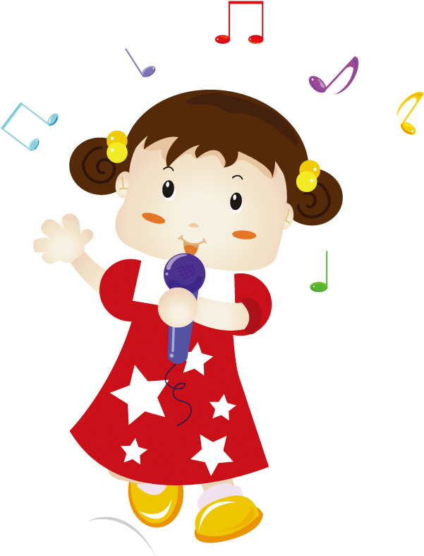 Drawing Child Animation - Chicas De Caricatura Cantando (821x989)