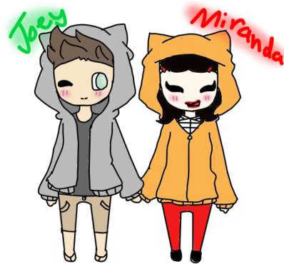 Joey Graceffa X Miranda Sings By Pugsandhugs219 - Joey Graceffa And Miranda Sings (400x403)