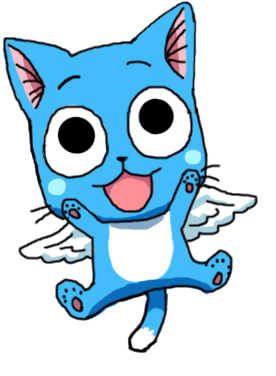 My Happy Fairy Tail Drawing By Miaxrilakkuma - Happy The Cat Fairy Tail (335x469)