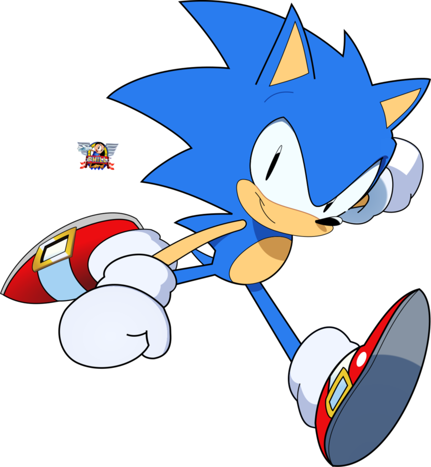Sonic The Hedgehog Drawing By Philllord - Sonic The Hedgehog Drawing (859x929)