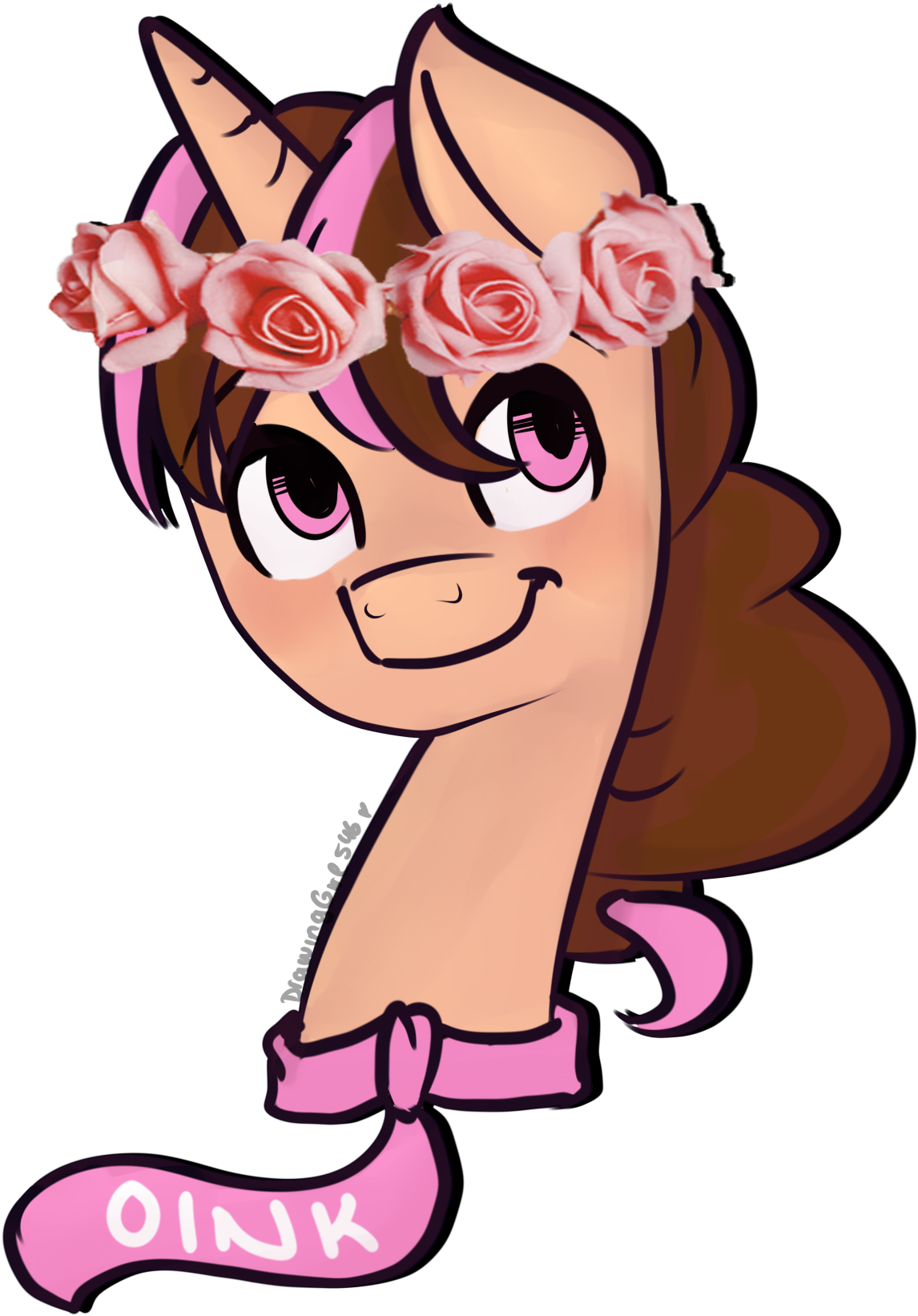 Think Pink - Cartoon (1900x1700)