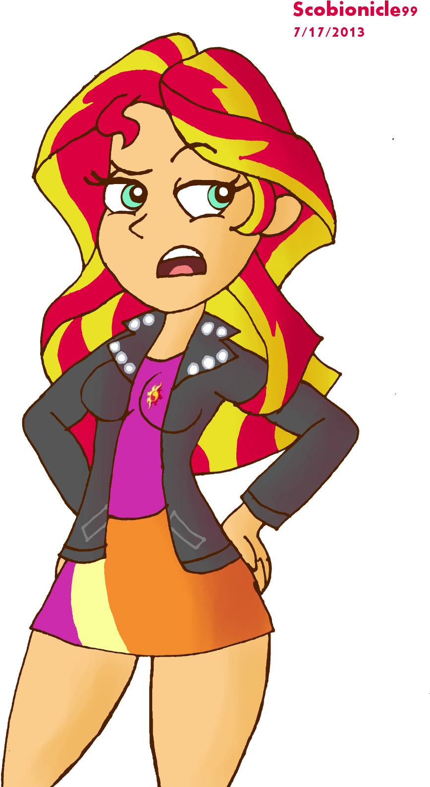 Equestria Girls 5- Sunset Shimmer By Sb99stuff - Sunset Shimmer (1036x1600)