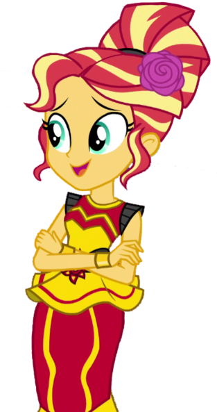 Bracelet, Clothes, Cropped, Dance Magic, Dress, Equestria - Dress Up Dance Magic Sunset Shimmer (315x600)