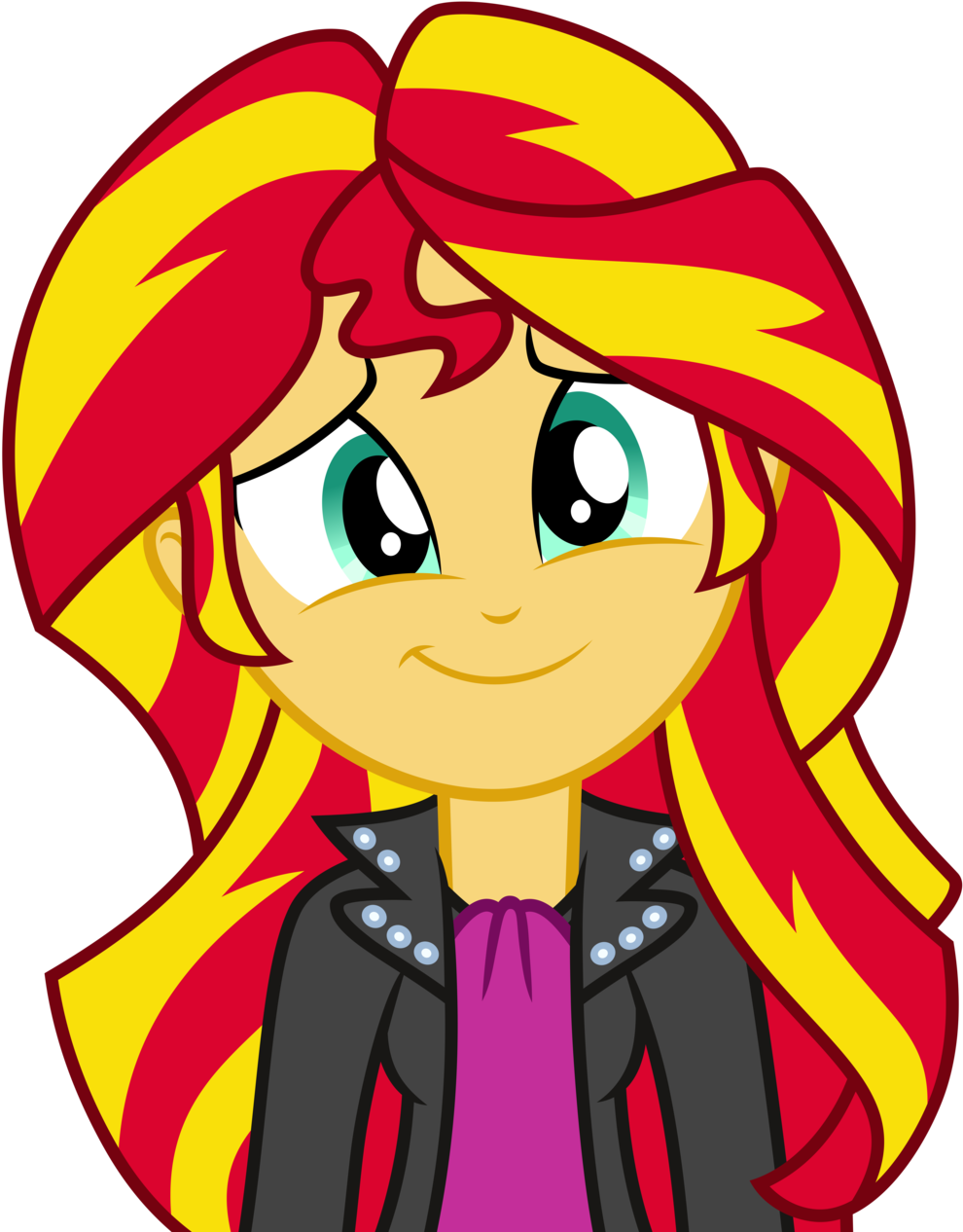 My Little Pony Equestria Girl Rainbow Rocks Sunset - Mlp Eg Sunset Shimmer Hair (1024x1285)