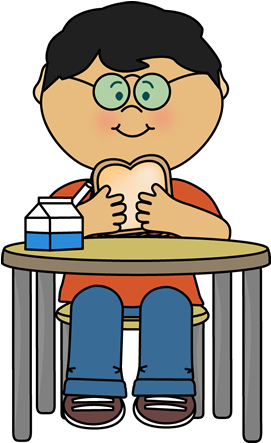 Boy Eating A Sandwich - Boy Eating Sandwich Clipart (271x443)