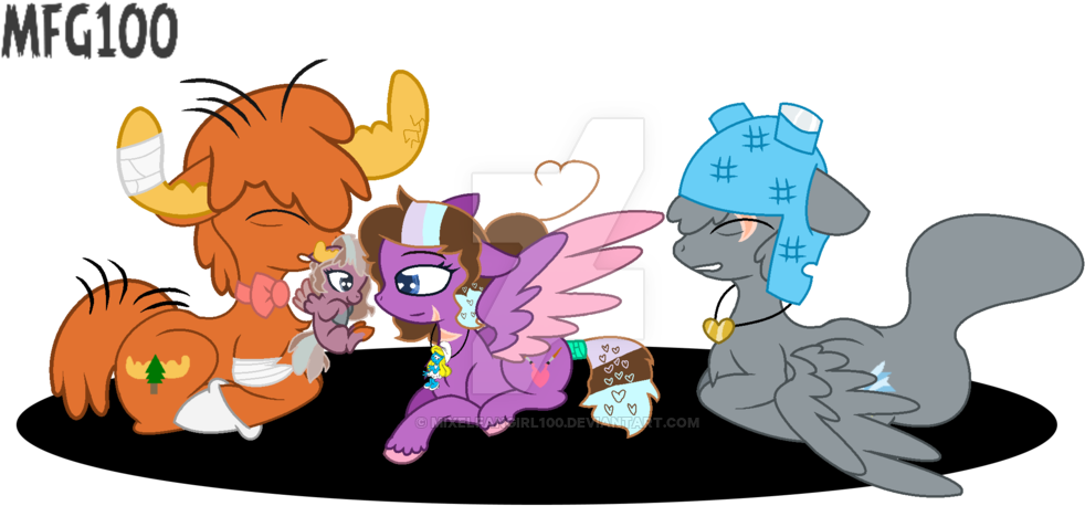 60verse Family By Mixelfangirl100 - Cartoon (1024x468)
