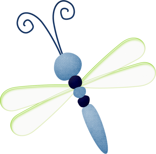 Jss Denimanddaisies Dragonfly Blue - Dragonfly (500x496)