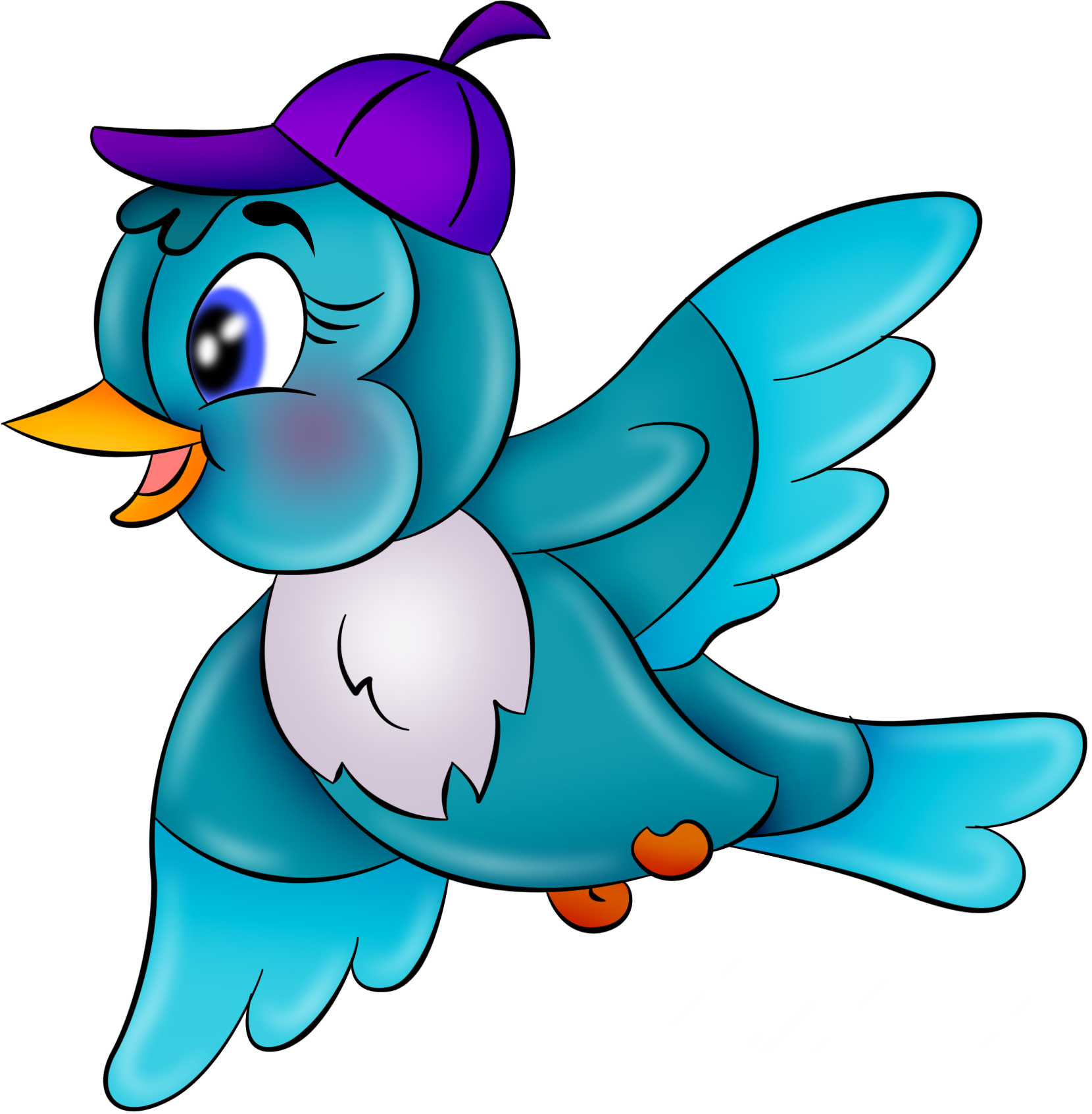 Clip Art, Belle, Animals, Illustrations - Птички Png (1660x1693)