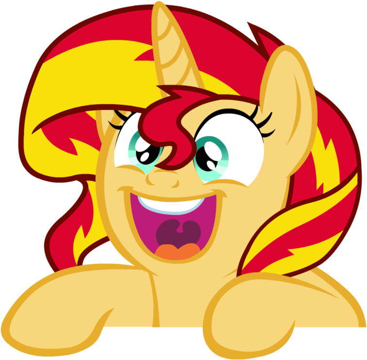 Equestria Girls Shadow Play Sunset Shimmer - Sunset Shimmer Pony Face (894x894)