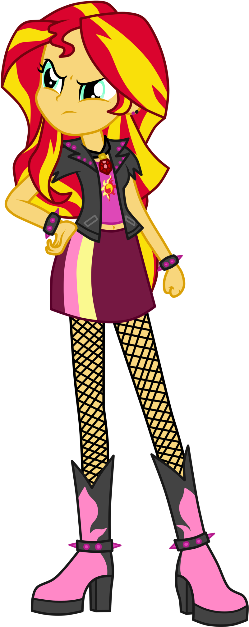 Equestria Girls - Mlp Eg Sunset Shimmer Dazzling (1024x2162)