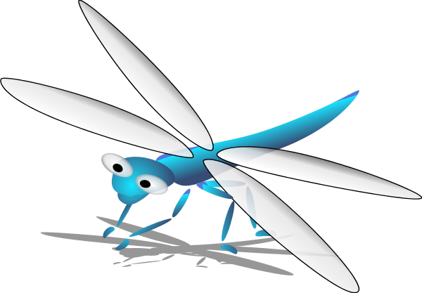 Green Odonata - - Clipart Libelula (600x417)