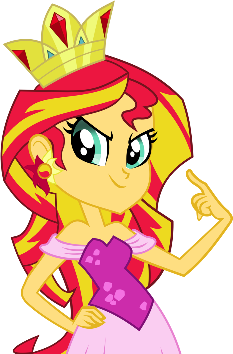 My Little Pony Friendship Is Magic Equestria Girls - Mlp Eg Sunset Shimmer Crown (1024x1448)