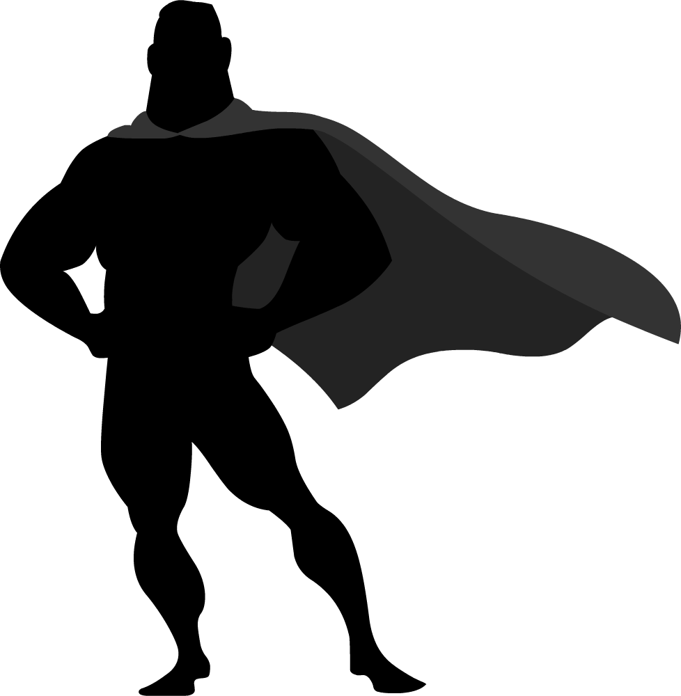 Superheroes In The Kingdom - Super Hero Png Silhouette (978x1000)