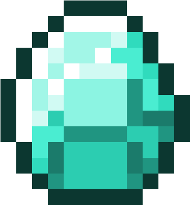Download - Minecraft Diamond No Background (605x497)