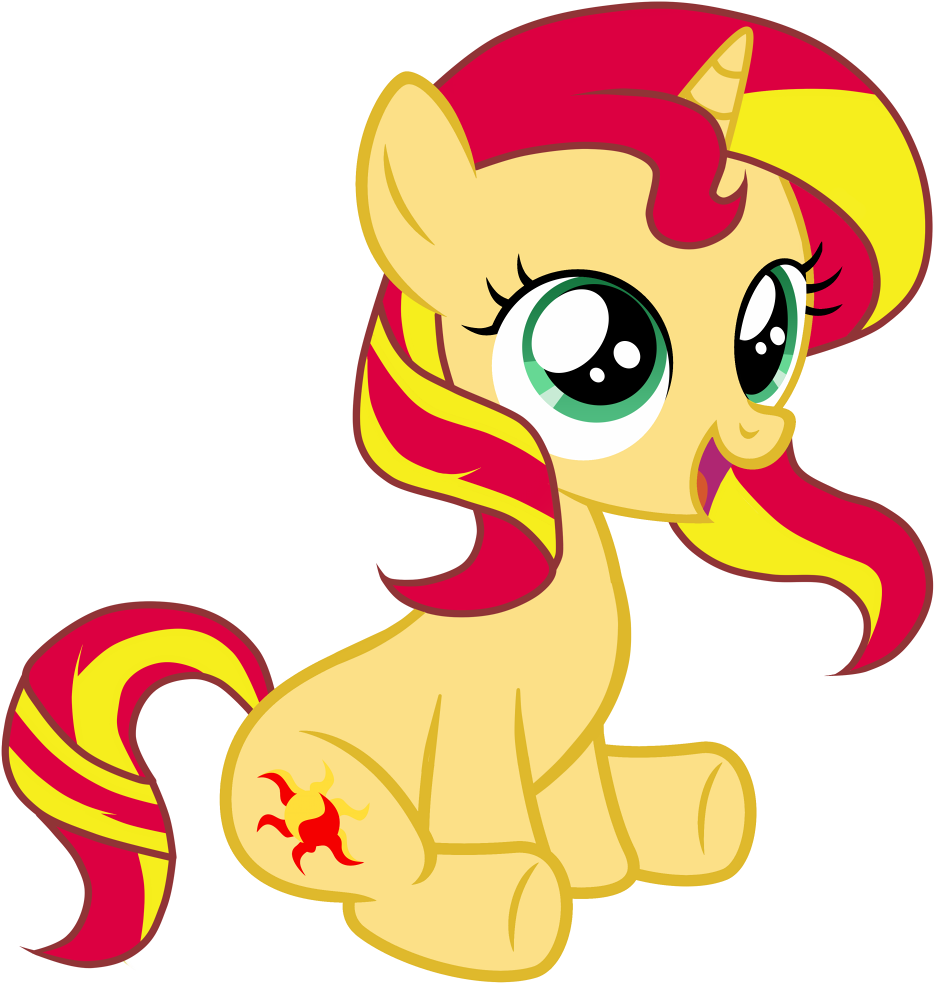 Sunset Shimmer Karatasi La Kupamba Ukuta Called Sunset - Mlp Sunset Shimmer Filly (965x999)