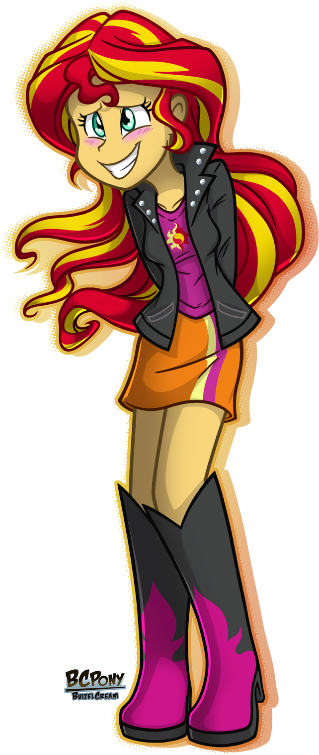 My Little Pony Friendship Is Magic Equestria Girls - Mlp Sunset Shimmer Embarrassed (780x1567)