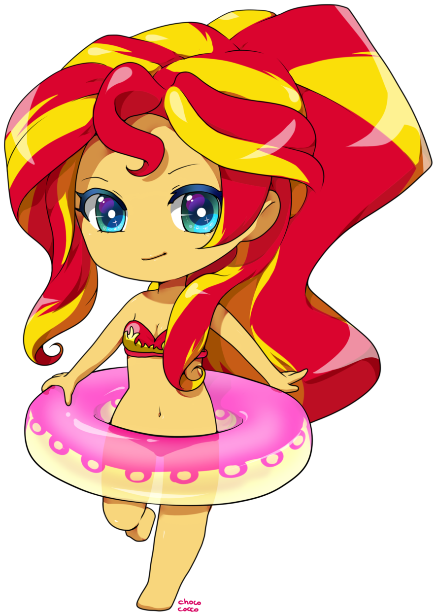 Equestria Girls Sunset Shimmer Chibi By Chocone - Mlp Eg Sunset Shimmer Chibi (1024x1391)