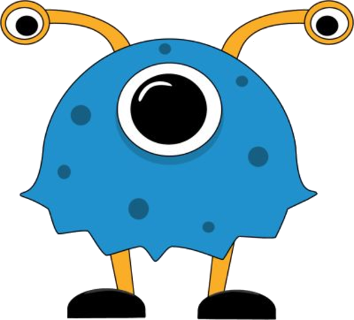 Transparent %287%29 - Clip Art Monsters (517x468)