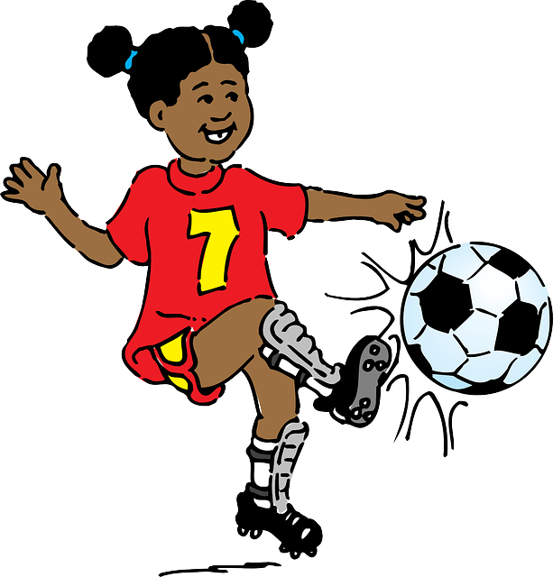 School, Black, Student, Drawing, People, Boy, Plays - Kicking A Ball Clipart (613x640)