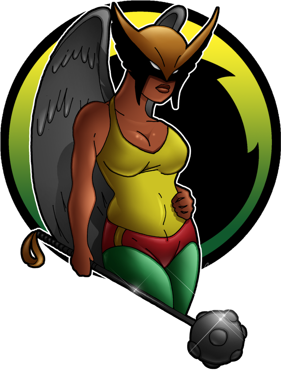 Hawkgirl - Cartoon (1024x1325)