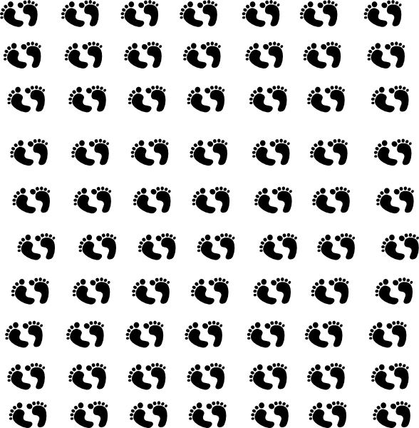 Border Baby Black And White (588x600)