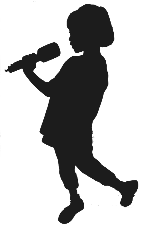 Picture - Girl Guitar Player Silhouette (496x800)