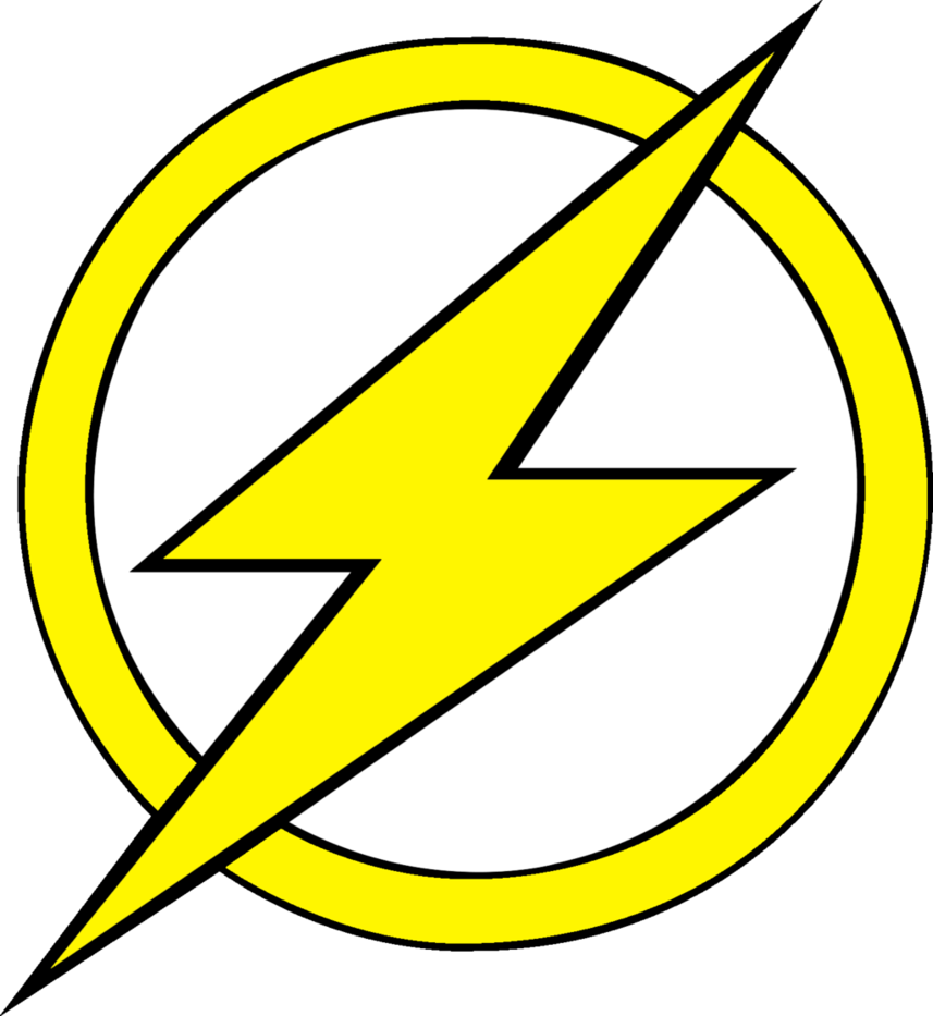 Flash Logo Coloring Page (857x933)