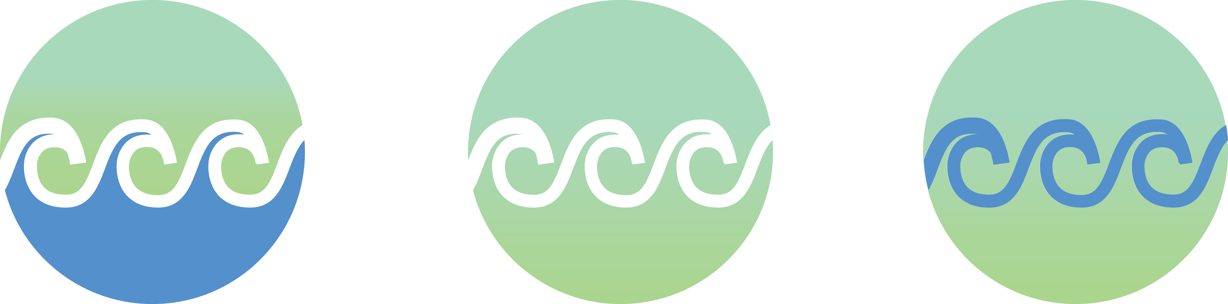 Free Clipart Of Wave Designs - Circle (4000x993)