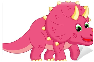 Illustration Of Dinosaur Cartoon Wall Mural • Pixers® - Imagenes Animadas De Dinosaurios (400x400)