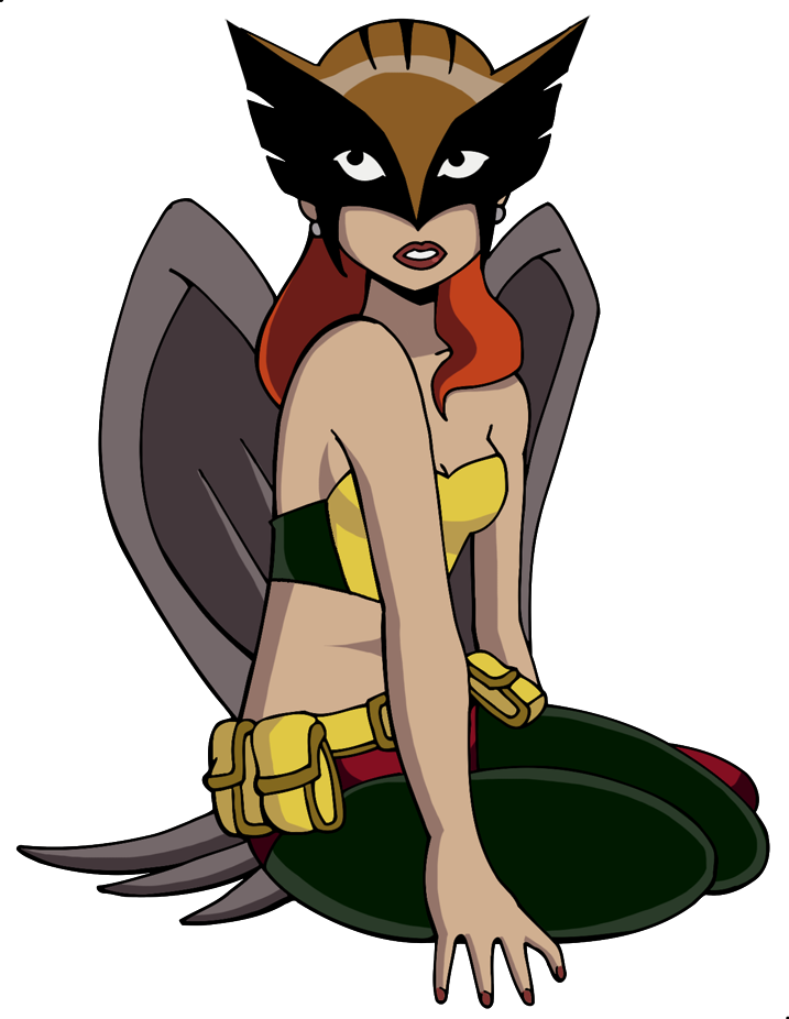 Hawkgirl Waiting By Glee-chan - Hawk Girl Cartoon (717x926)