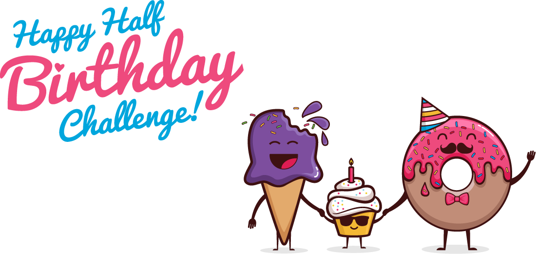 Happy Half Birthday Png (1100x521)