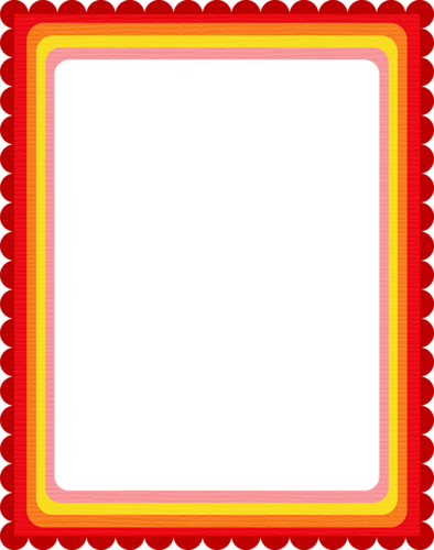 Marcos Cuadrados Para Fotos - Scalloped Border Clip Art (631x800)