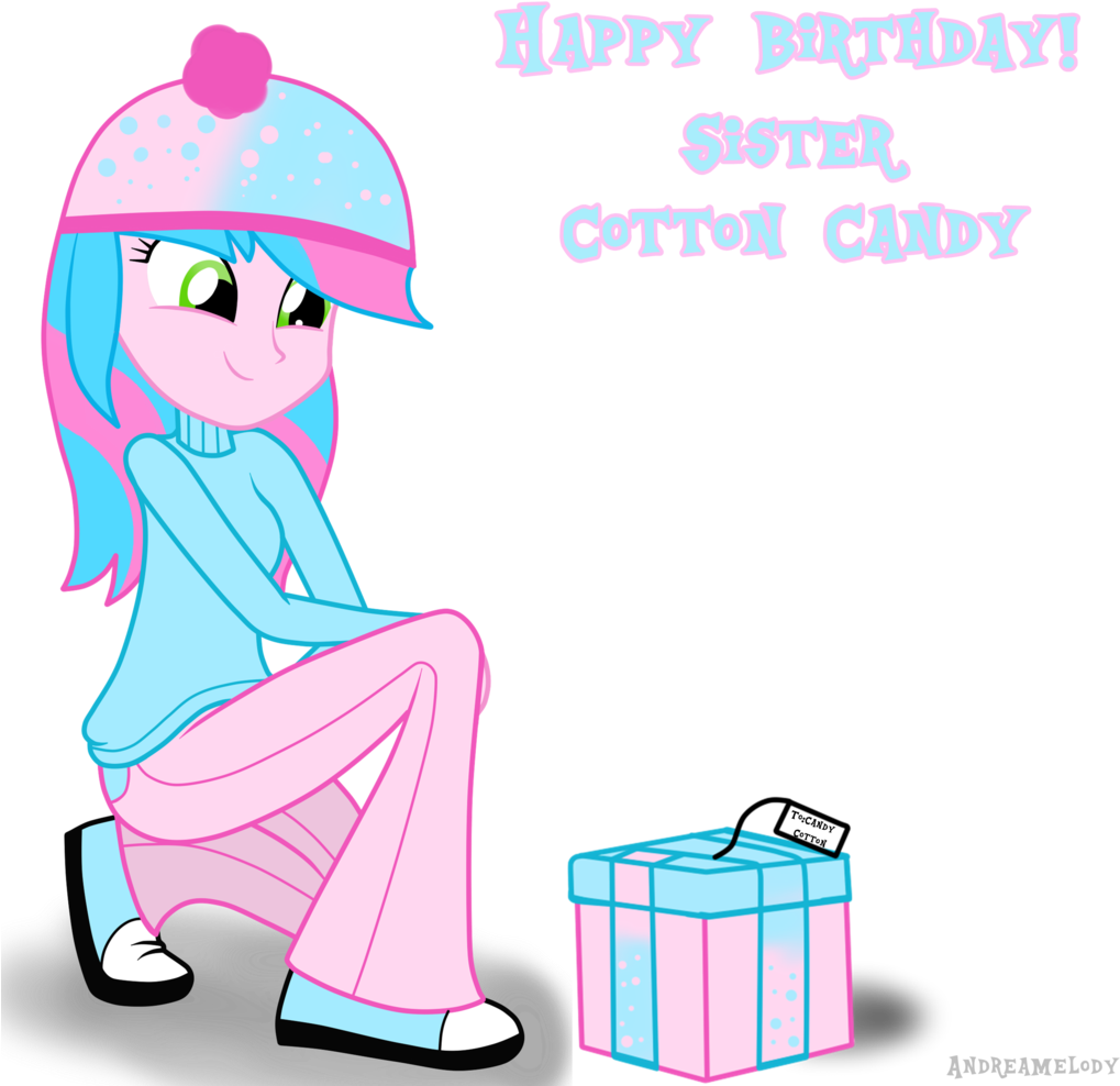 Happy Birthday Cotton Candy By Andreasemiramis Happy - Cotton Candy Equestria Girls (1024x1006)
